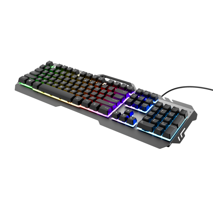 Trust GXT 853 ESCA Metal Rainbow LED Gaming Keyboard