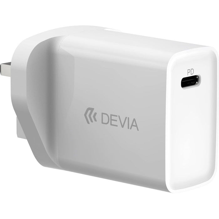 Devia - 20W Type C Power Delivery 3-Pin UK Charging Plug