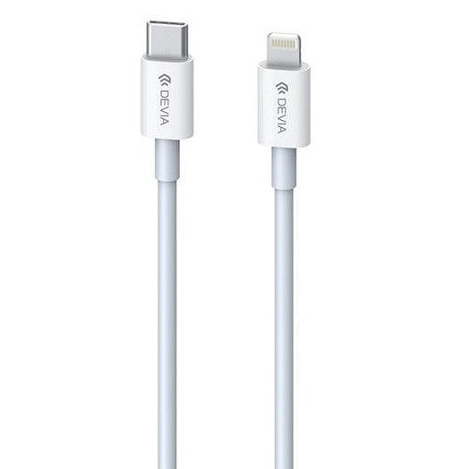 Devia - 1.5m (18W) Power Delivery - Type C to MFI Lightning Cable - White