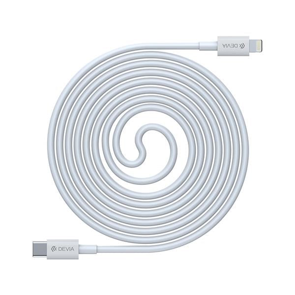 Devia - 1.5m (18W) Power Delivery - Type C to MFI Lightning Cable - White