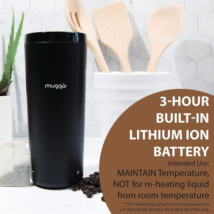 Muggo Smart Heating Travel Mug w/ Charging Dock