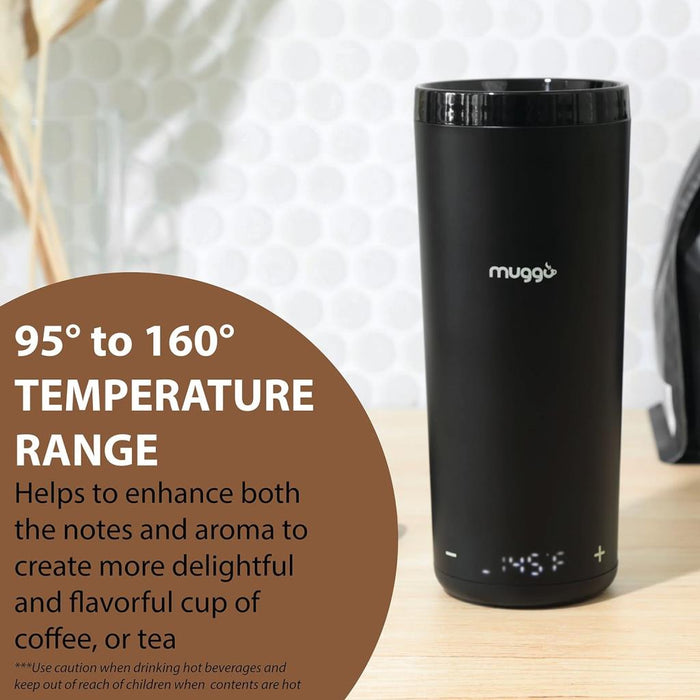 Muggo Smart Heating Travel Mug w/ Charging Dock