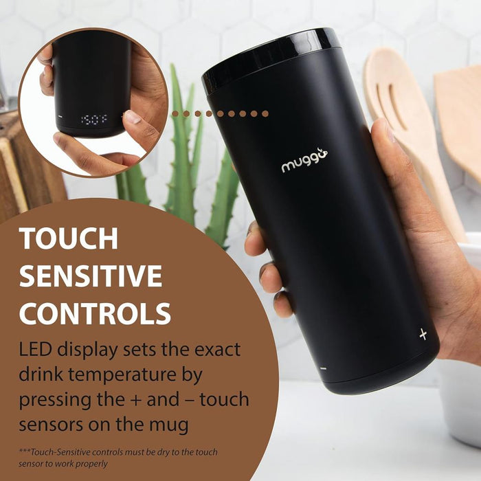 Muggo Smart Heating Travel Mug w/ Charging Dock