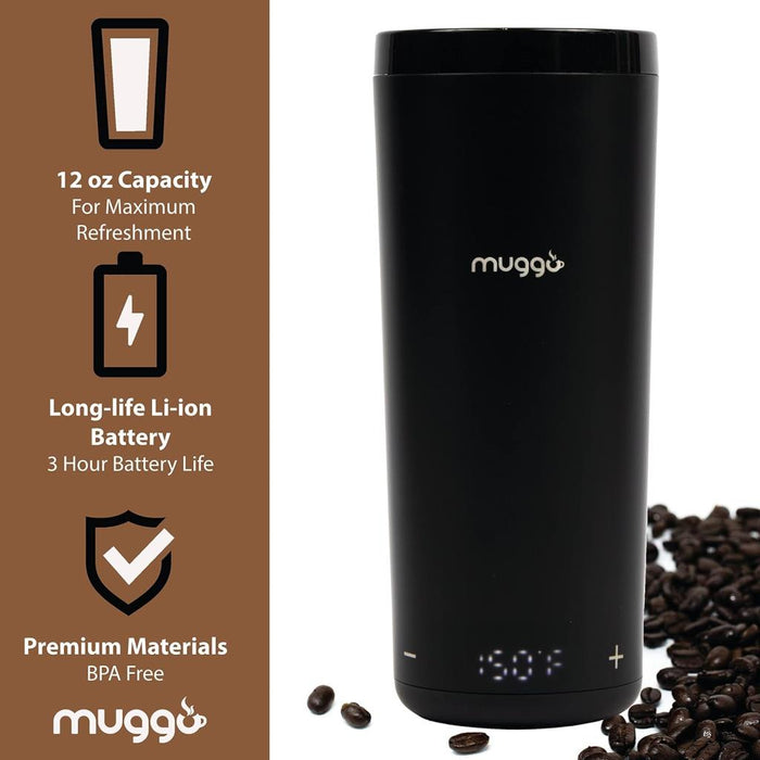 Muggo Smart Heating Travel Mug w/ Charging Dock