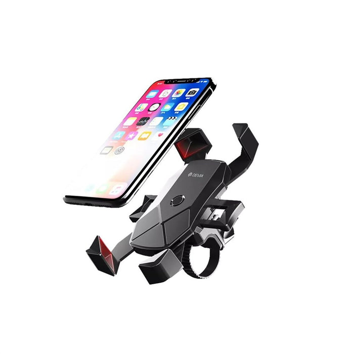 Devia - Universal Motorcycle, Bike & E-Scooter Mount Holder - Black