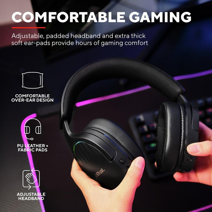 Trust Gaming GTX 791 'FAYZO' 7.1 Surround Sound Gaming Headset & Mic - Wireless