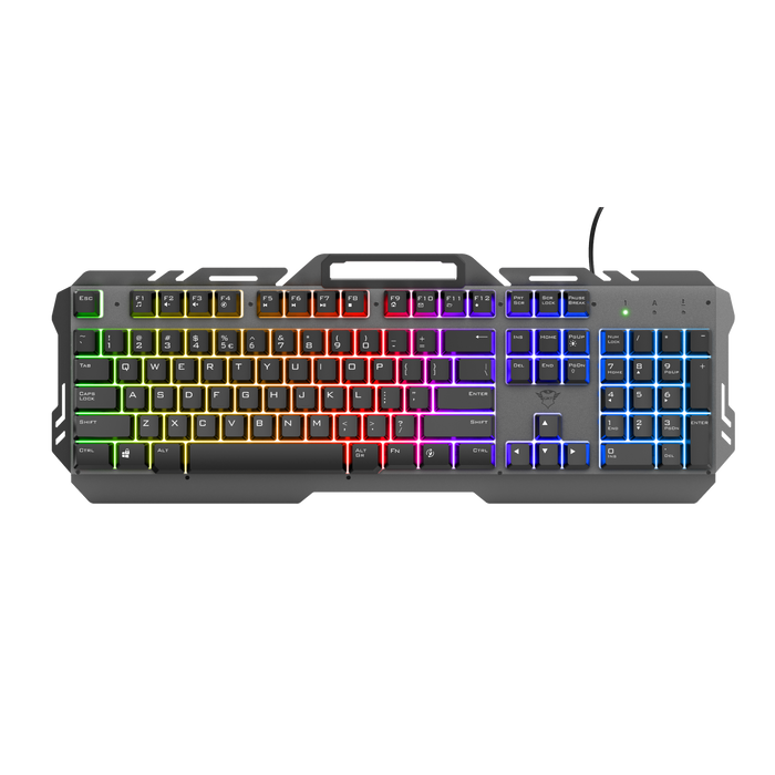 Trust GXT 853 ESCA Metal Rainbow LED Gaming Keyboard