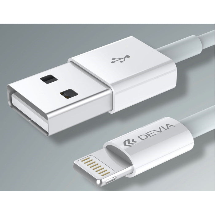 Devia - Comma 1m (2.4A) USB to MFi Lightning Cable - White