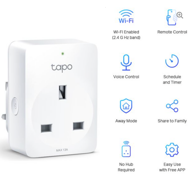 TP Link Tapo P100 / P110 WiFi Smart Plug Socket