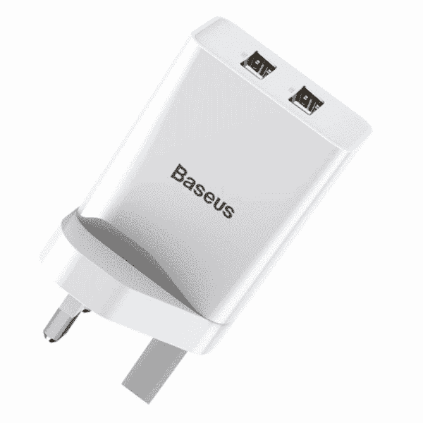 Baseus Dual USB A Wall Plug 10.5w Charger