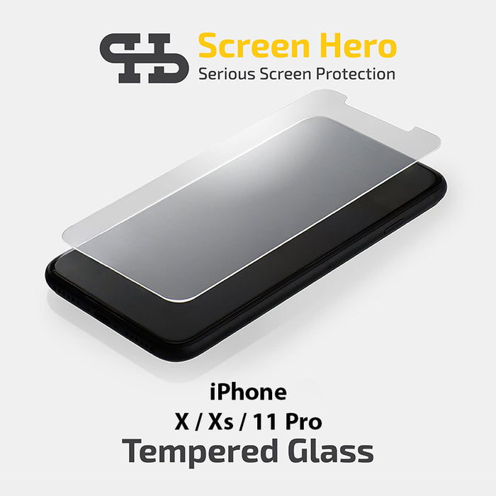 iPhone X / Xs / 11 Pro Tempered Glass Screen Protector by Screen Hero
